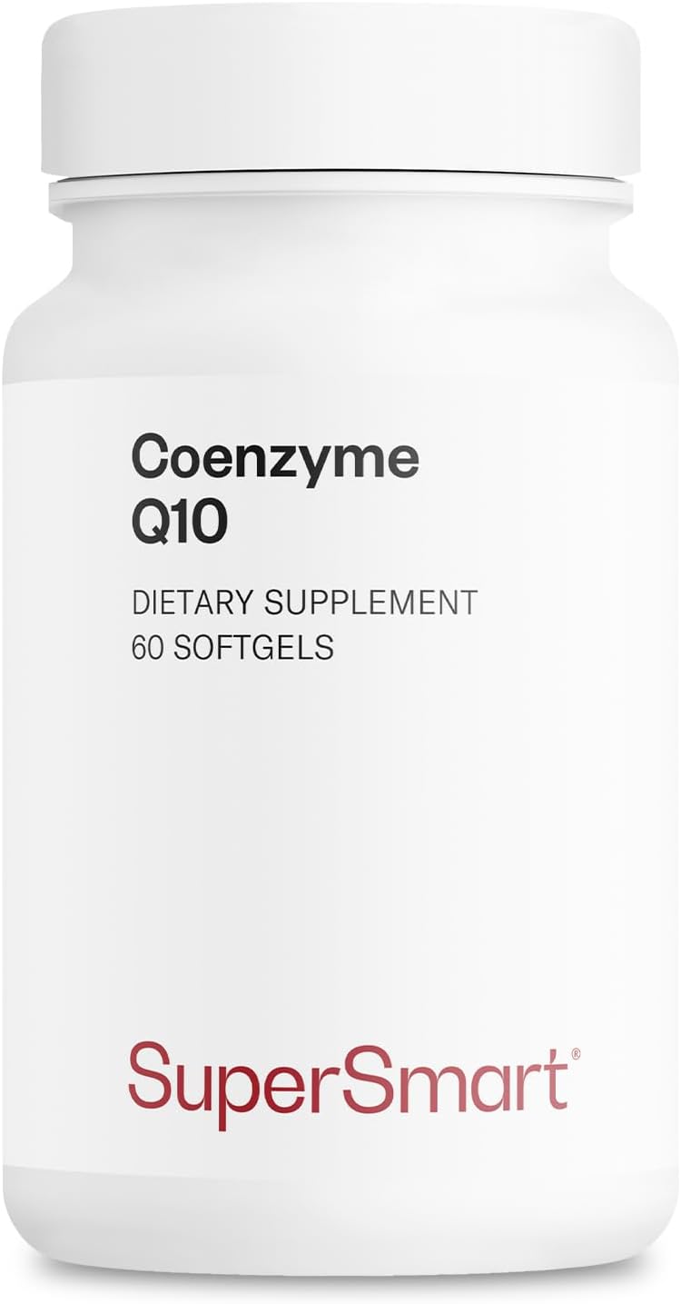 Supersmart Ubiquinol CoQ10 Supplement 90mg Daily with Tocopherols & Vitamin E - Non-GMO, Gluten Free - 60 Softgels