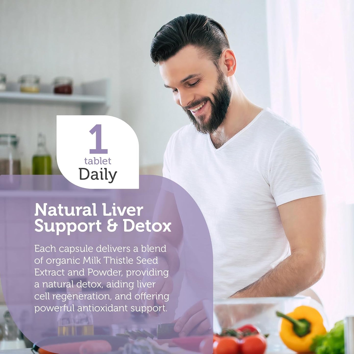 Support Healthy Liver Function with Zahler Milk Thistle Supplement - 100 Capsules