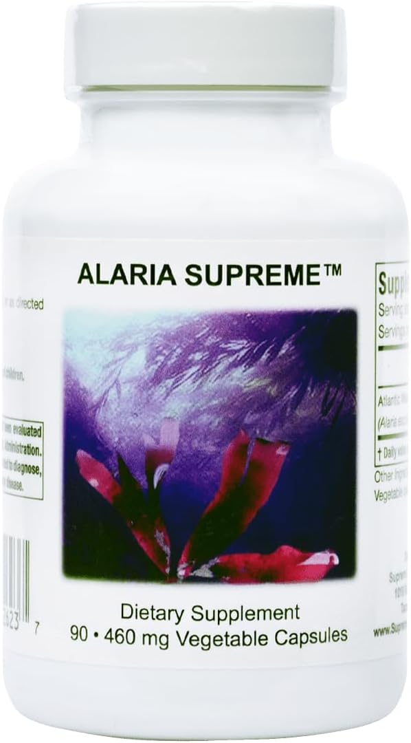 Supreme Nutrition Alaria Wakame Capsules - 90 Pure Atlantic Vegetarian Supplements