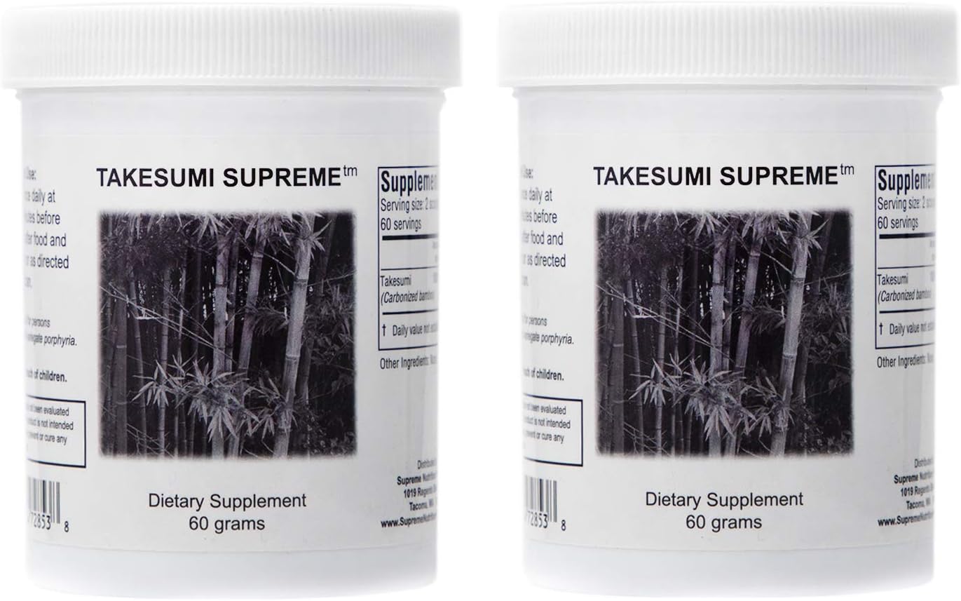 Supreme Nutrition Takesumi Supreme Activated Bamboo Charcoal Powder - 60g (2 Pack)