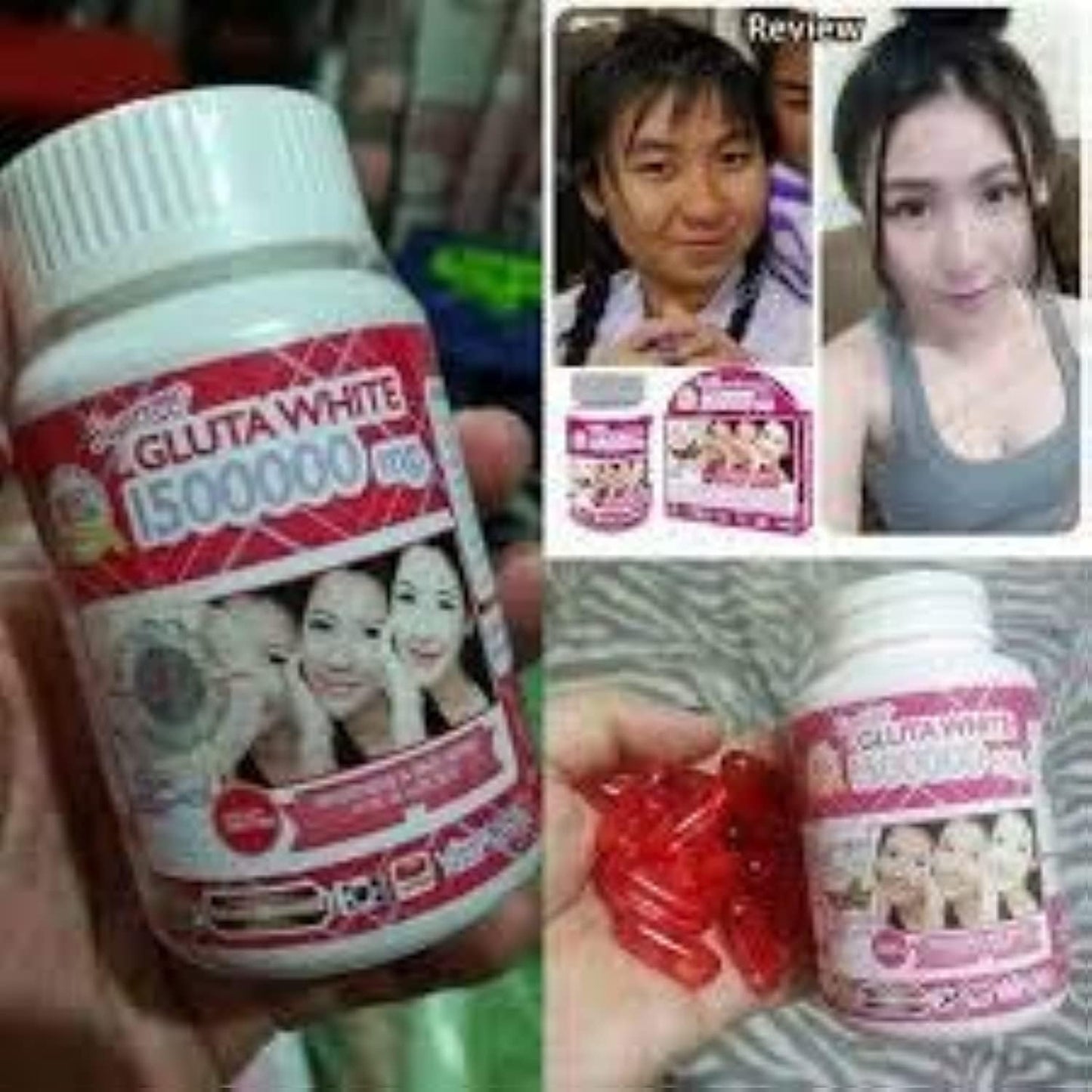 Supreme White Glutathione & Collagen Anti-Aging Softgel - 30 Count - Supream Gluta Formula