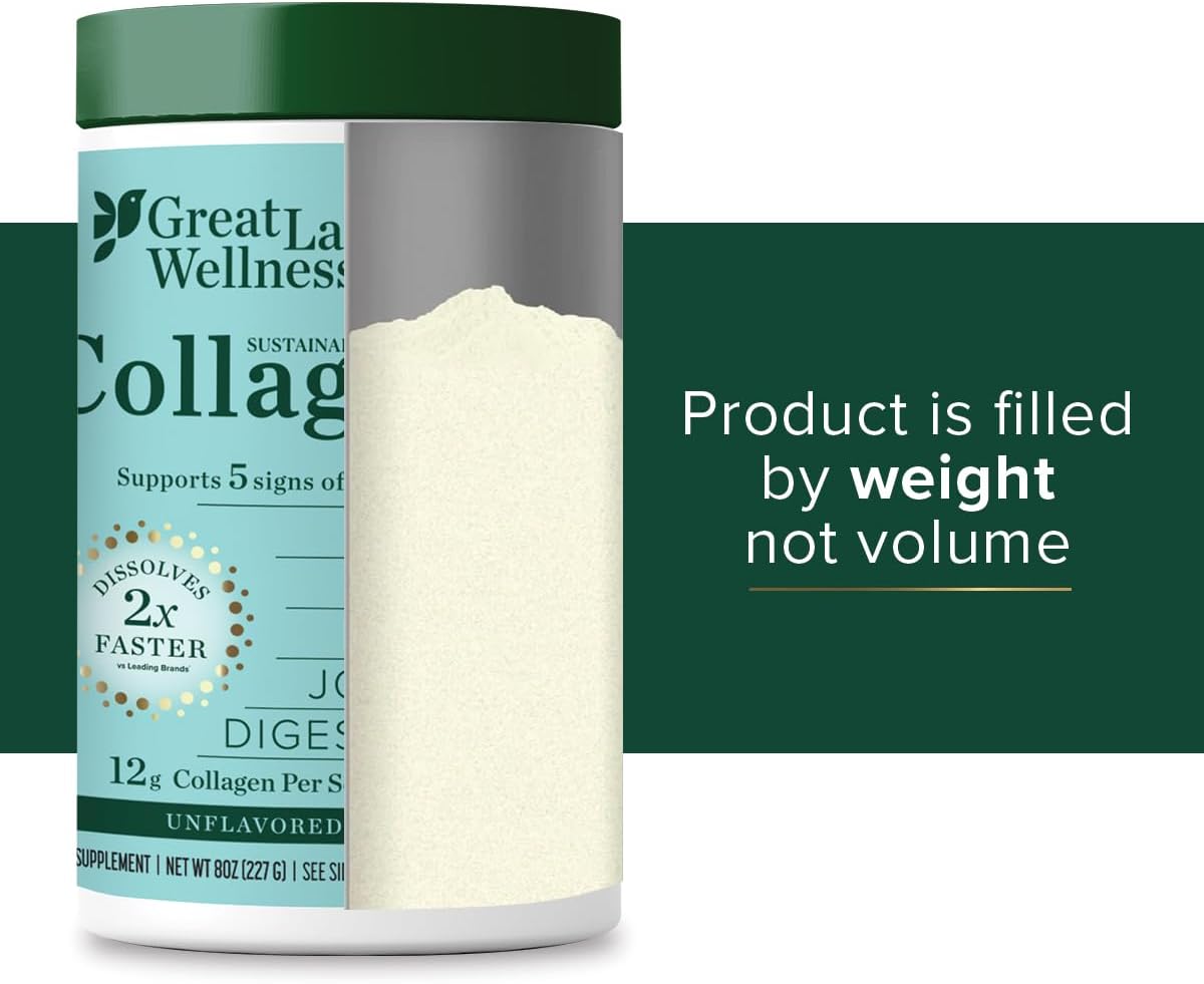 Sustainable Marine Collagen Peptides Powder for Skin, Hair, Nails, Joints & Digestion - Unflavored - Quick Dissolve Hydrolyzed - 8 oz - BoostGo Australia