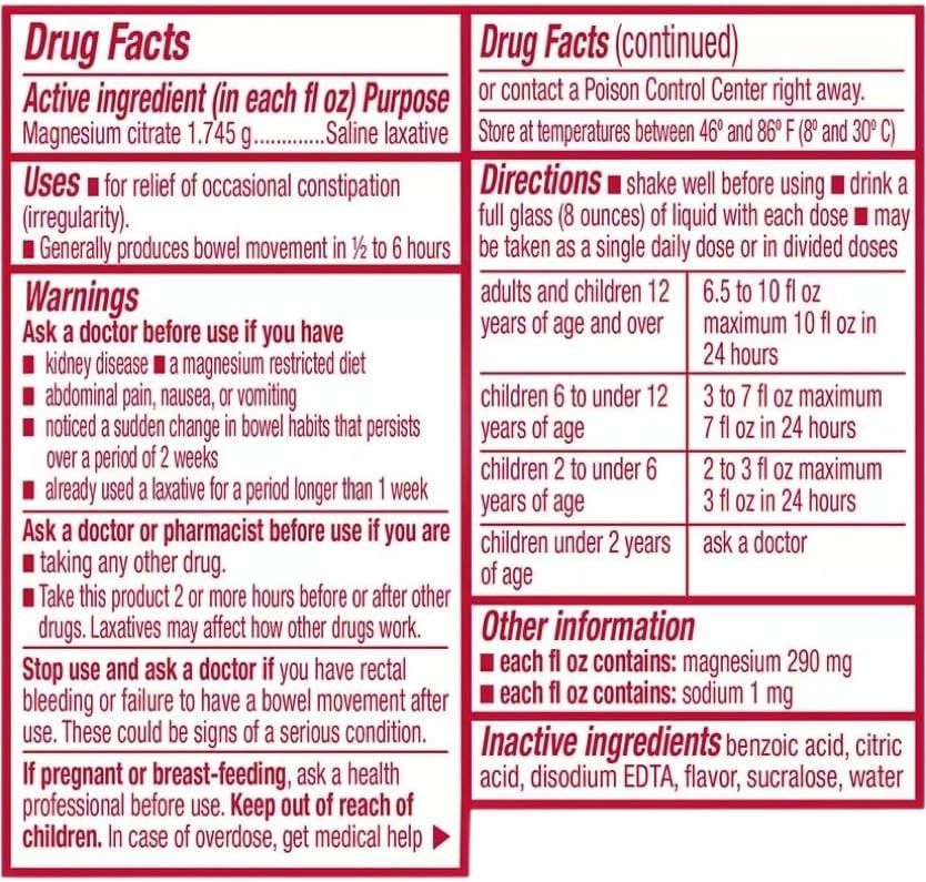 Swan Magnesium Citrate Oral Solution 10 oz, Cherry Flavor by Deal Dave