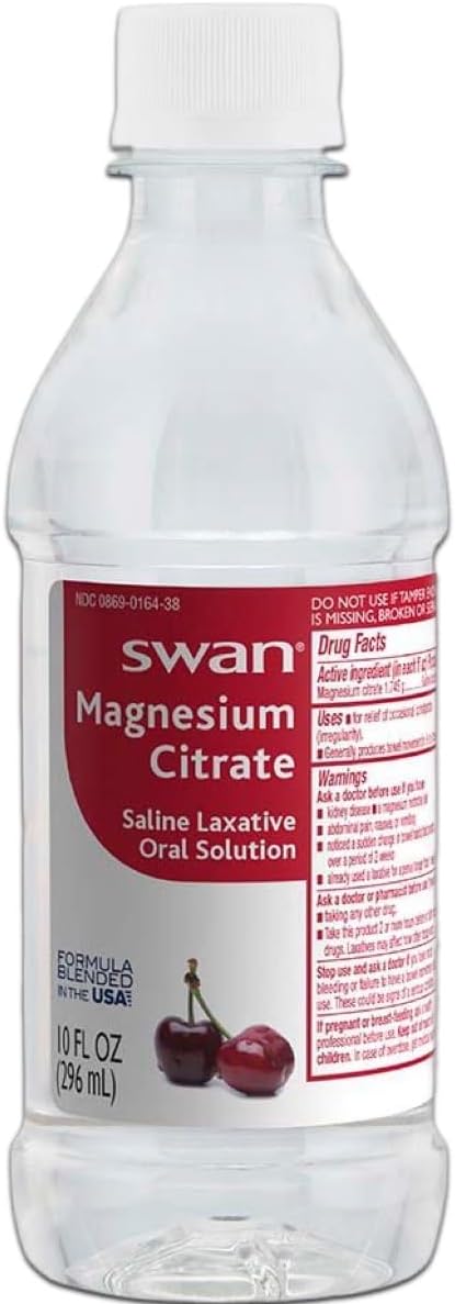 Swan Magnesium Citrate Oral Solution 10 oz, Cherry Flavor by Deal Dave