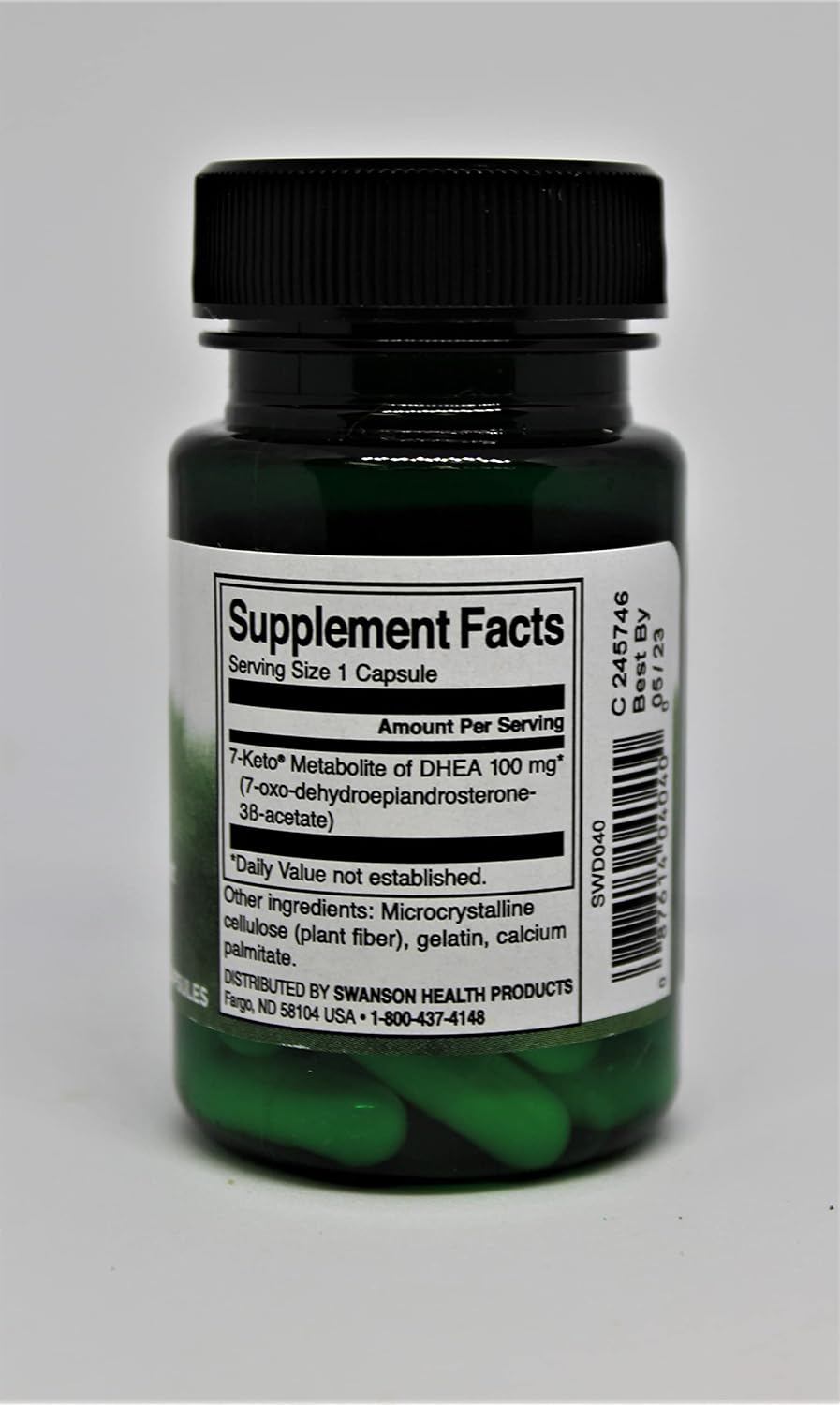 Swanson 7 Keto Dhea Capsules - 100mg, 30 Count - Boost Metabolism and Energy