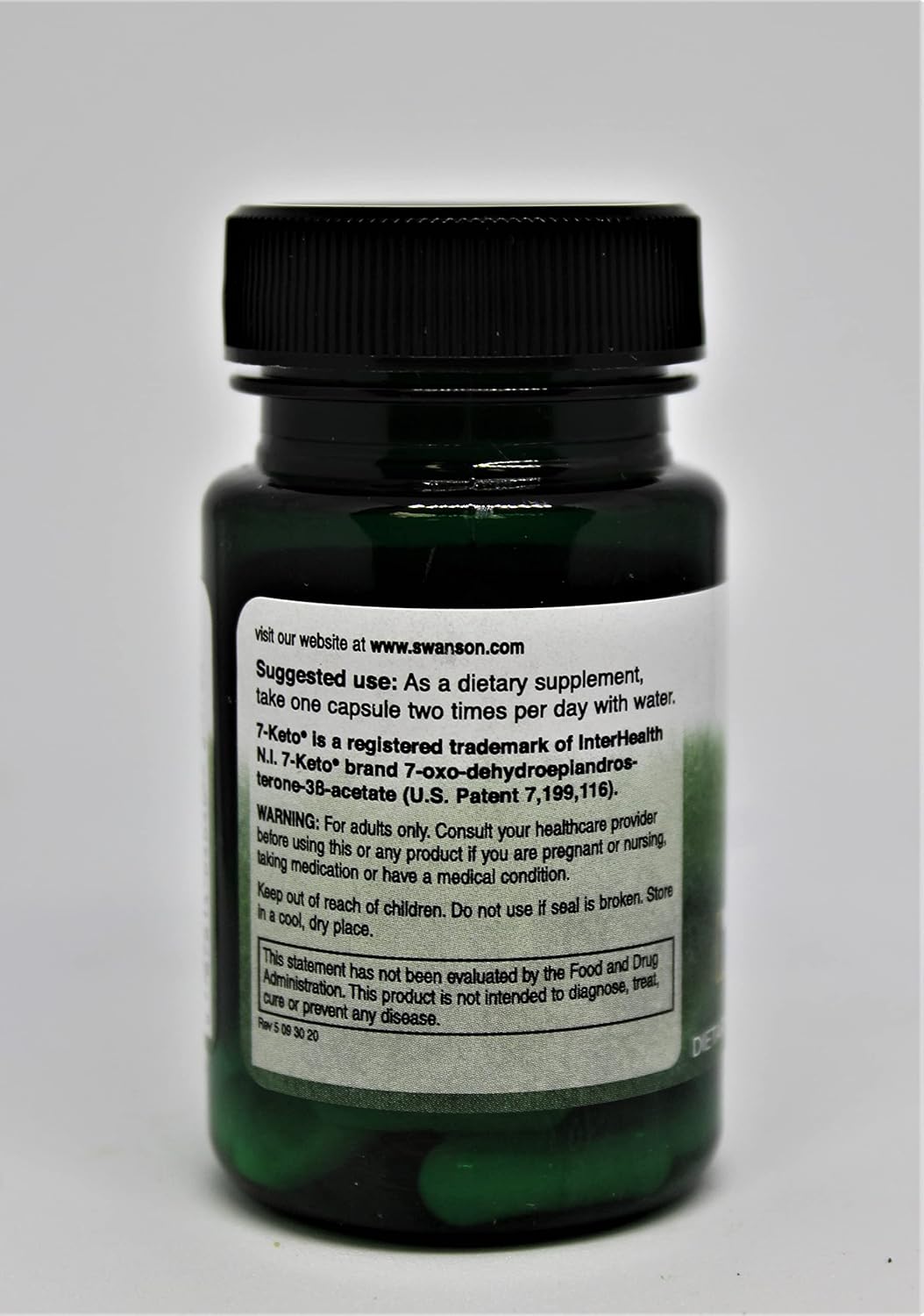 Swanson 7 Keto Dhea Capsules - 100mg, 30 Count - Boost Metabolism and Energy