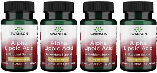 Swanson Alpha Lipoic Acid Capsules - 300mg Antioxidant Supplement (240 Capsules)