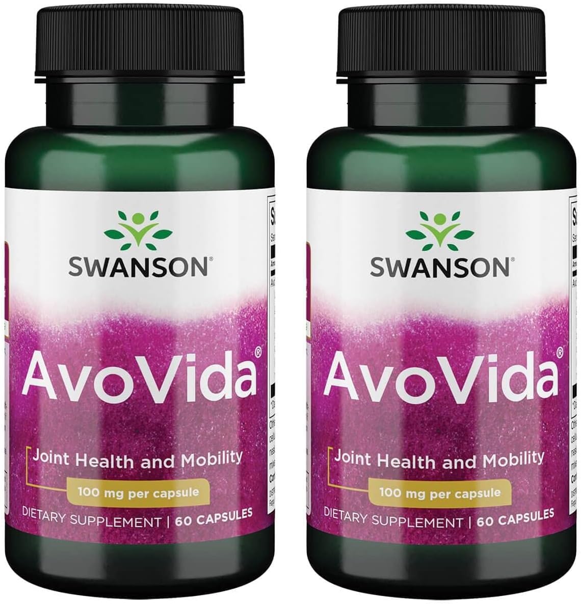 Swanson Avovida 100mg Capsules - Pack of 60 (2 Bottles) - BoostGo Australia