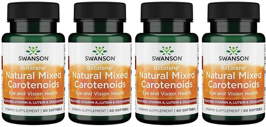 Swanson Betatene Natural Mixed Carotenoids 240 Softgels Pack