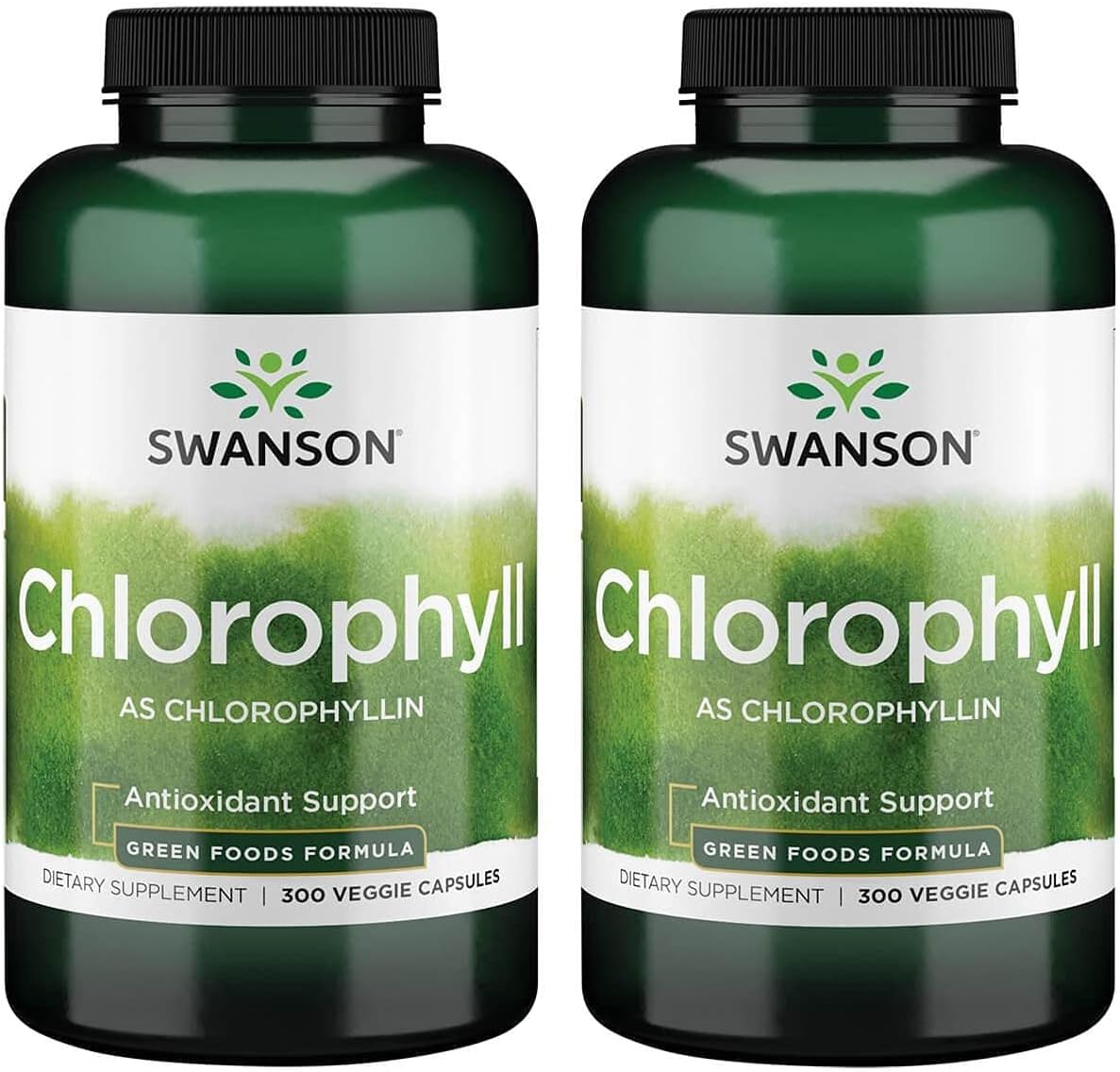 Swanson Chlorophyll 60mg 300 Vegetarian Capsules (Twin Pack)