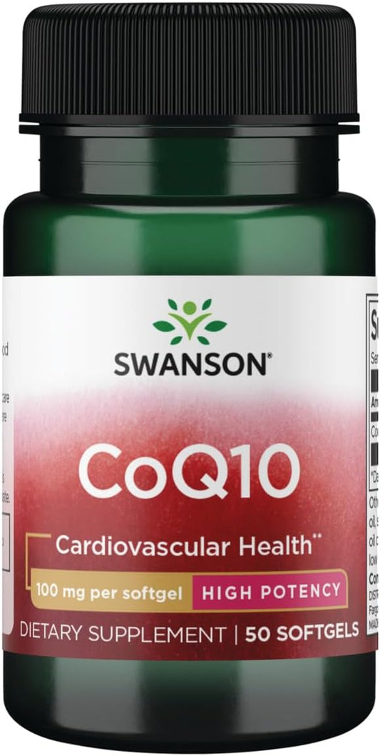 Swanson CoQ10 100mg Softgels - Pack of 50