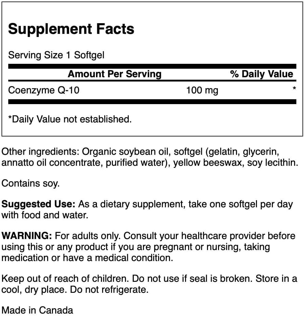 Swanson CoQ10 100mg Softgels - Pack of 50