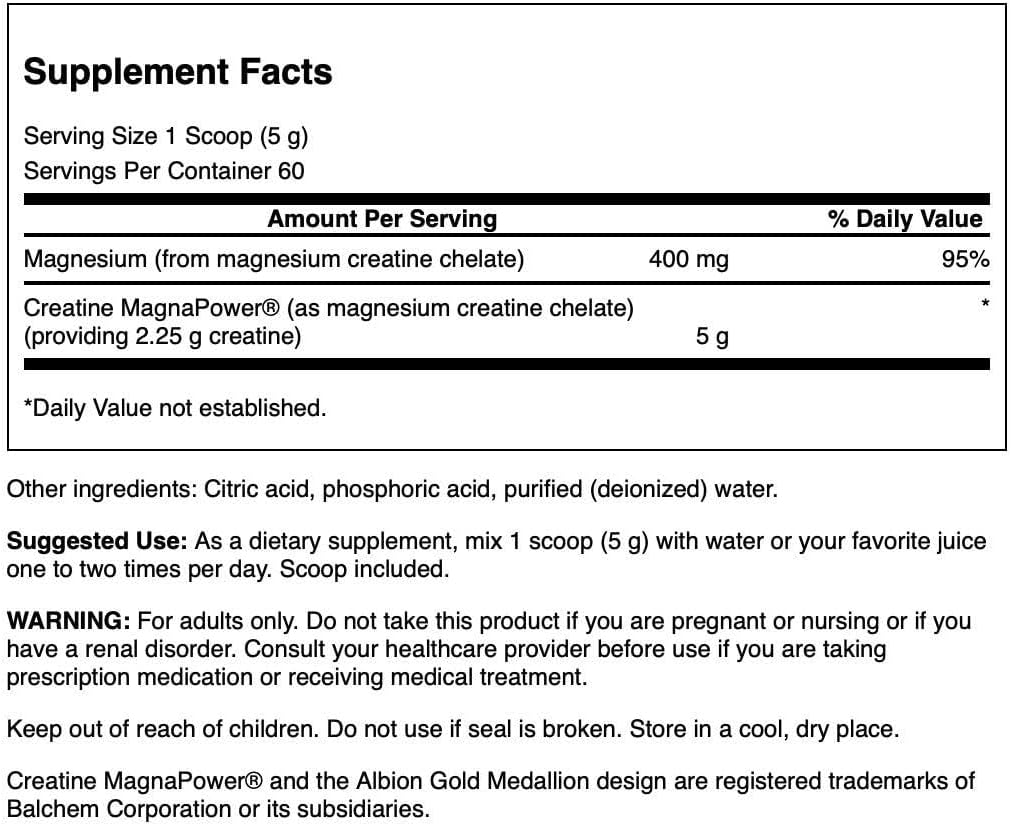 Swanson Creatine Magnapower Powder - 100% Pure, 10.6 oz (300g)