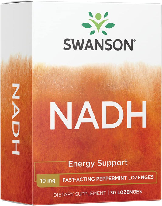 Swanson Fast-Acting NADH 10mg Tablets with High Bioavailability - 30 Count