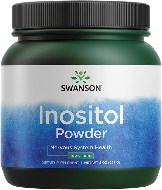 Swanson Inositol Powder - Natural Supplement for Focus, Relaxation, Nerve & Cellular Support (8oz)