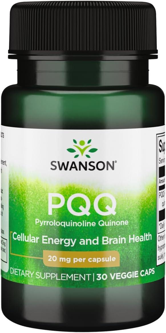 Swanson PQQ 20mg Pyrroloquinoline Quinone, 30 Vegetarian Capsules