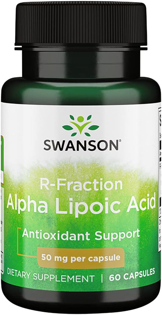Swanson Regular Strength R-Fraction Alpha Lipoic Acid 50mg - 60 Capsules