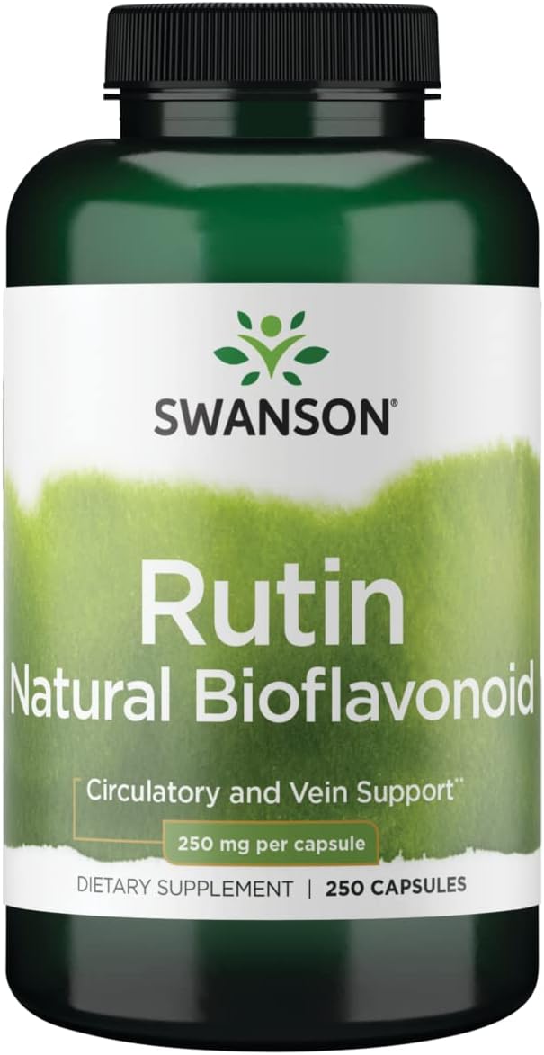 Swanson Rutin 250mg Supplement - 250 Capsules for Cardiovascular Health