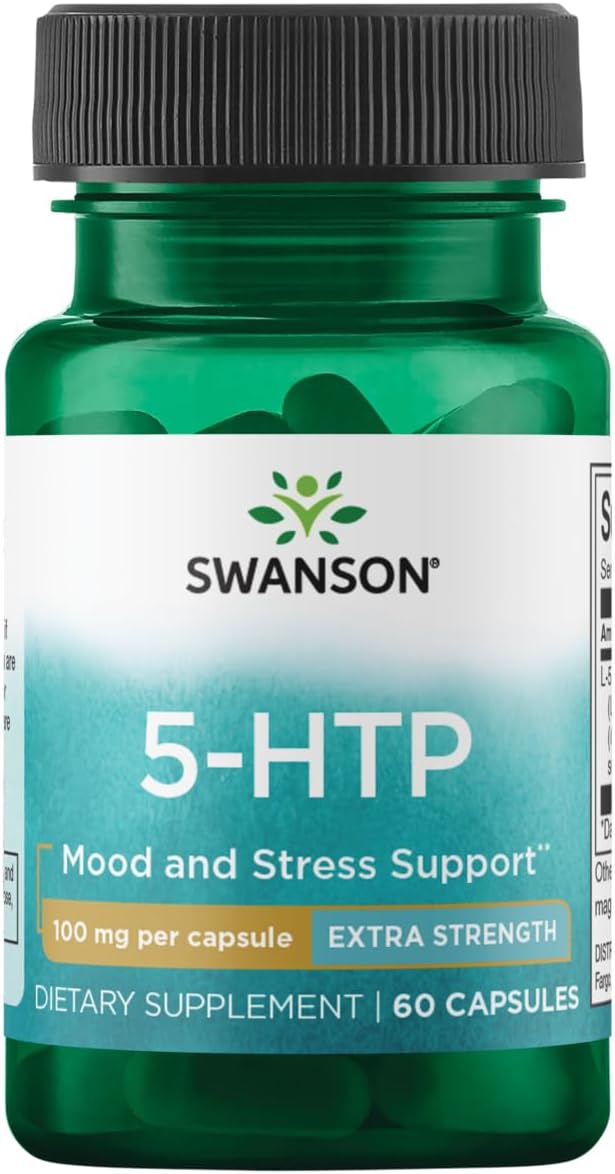 Swanson Ultra 5-Htp Extra Strength Capsules 100mg - 60 Count