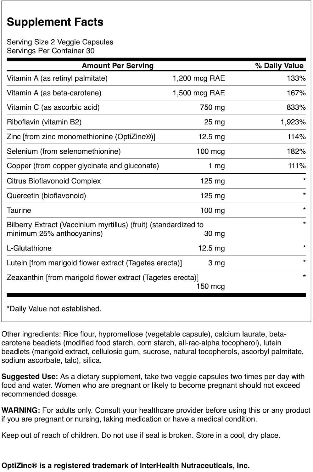 Swanson Vision Essentials: 60 Vegetarian Capsules for Eye Health