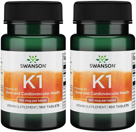 Swanson Vitamin K-1 100 mcg Tablets - Pack of 200