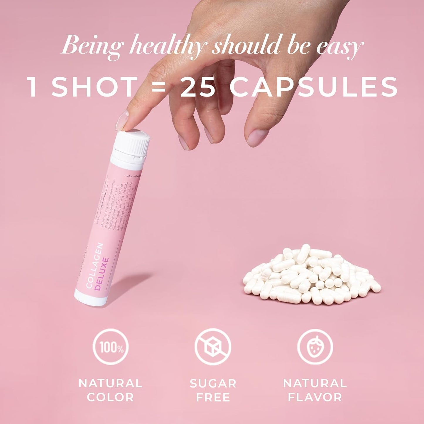 Swedish Collagen Deluxe Bundle - 30 Shots x 2, 8-Week Supply, 12500mg Marine Collagen, Hyaluronic Acid, Biotin, Vitamin C, Sugar-Free