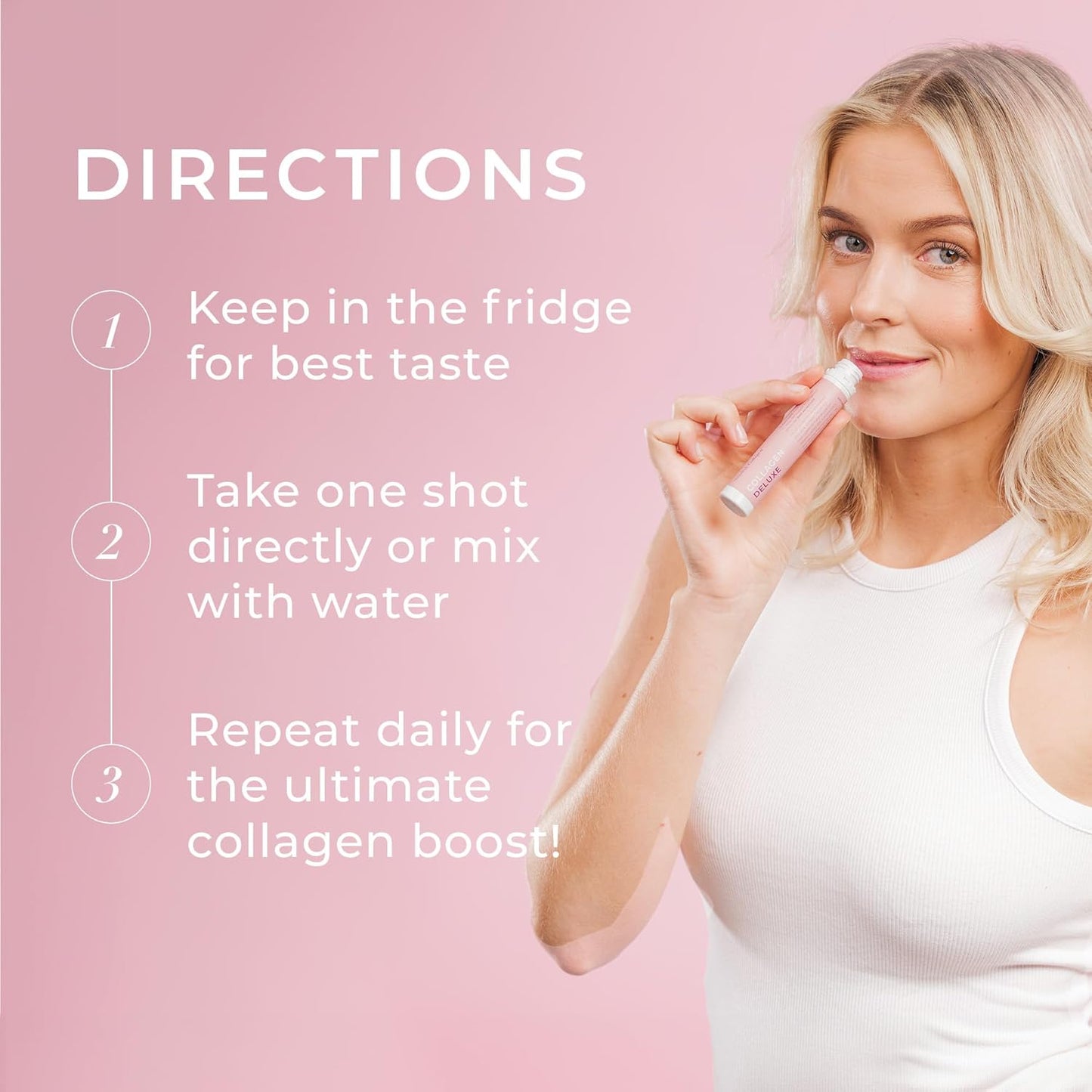 Swedish Collagen Deluxe Bundle - 30 Shots x 2, 8-Week Supply, 12500mg Marine Collagen, Hyaluronic Acid, Biotin, Vitamin C, Sugar-Free
