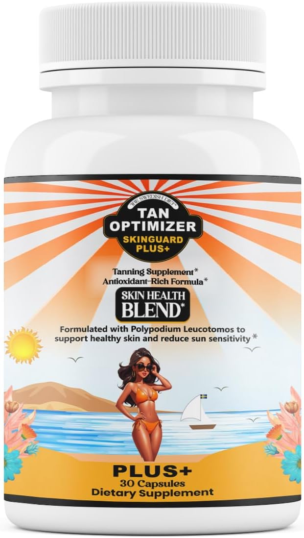 Swedish Diet Tan Optimizer SkinGuard Plus+ Supplement - Anti-Aging & Radiant Skin - 30 Capsules - BoostGo Australia