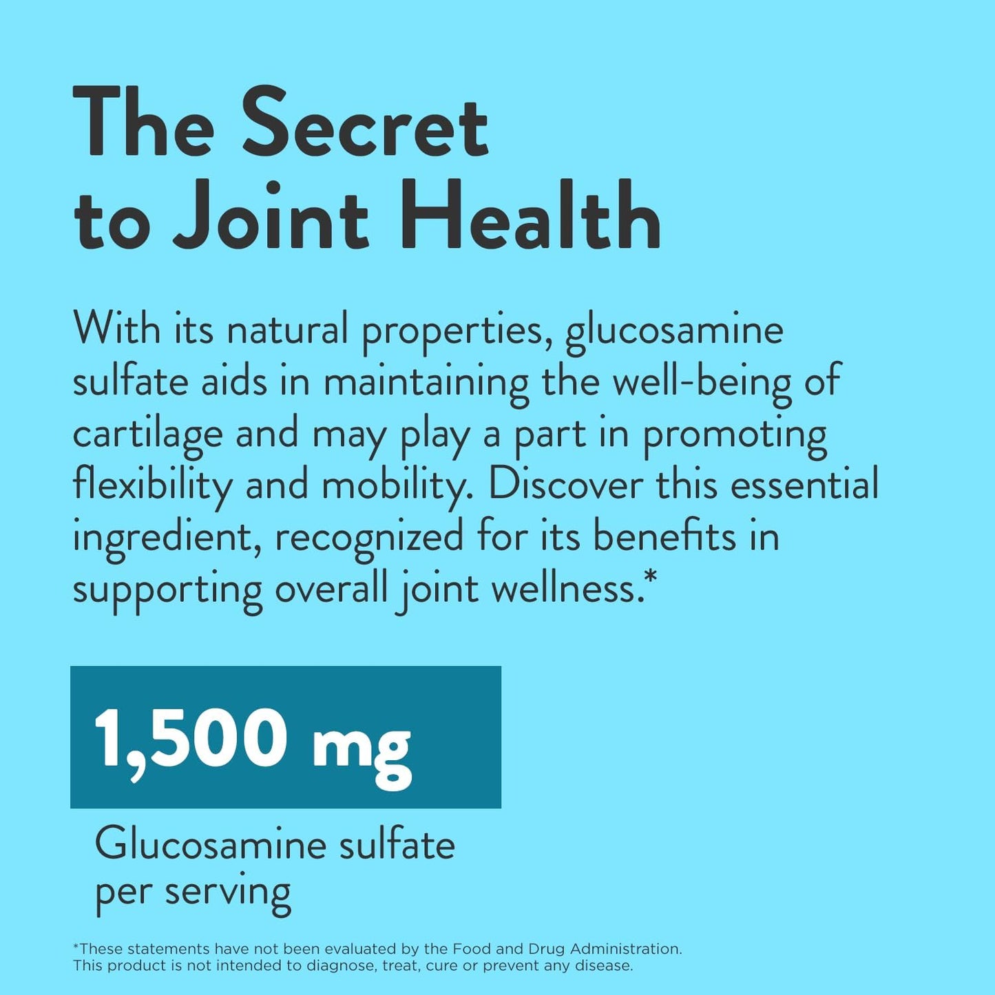 Swisse Glucosamine Sulfate Mobility Support Supplement for Women and Men - 180 Tablets - 1500mg Glucosamine - Promotes Flexibility and Joint Health