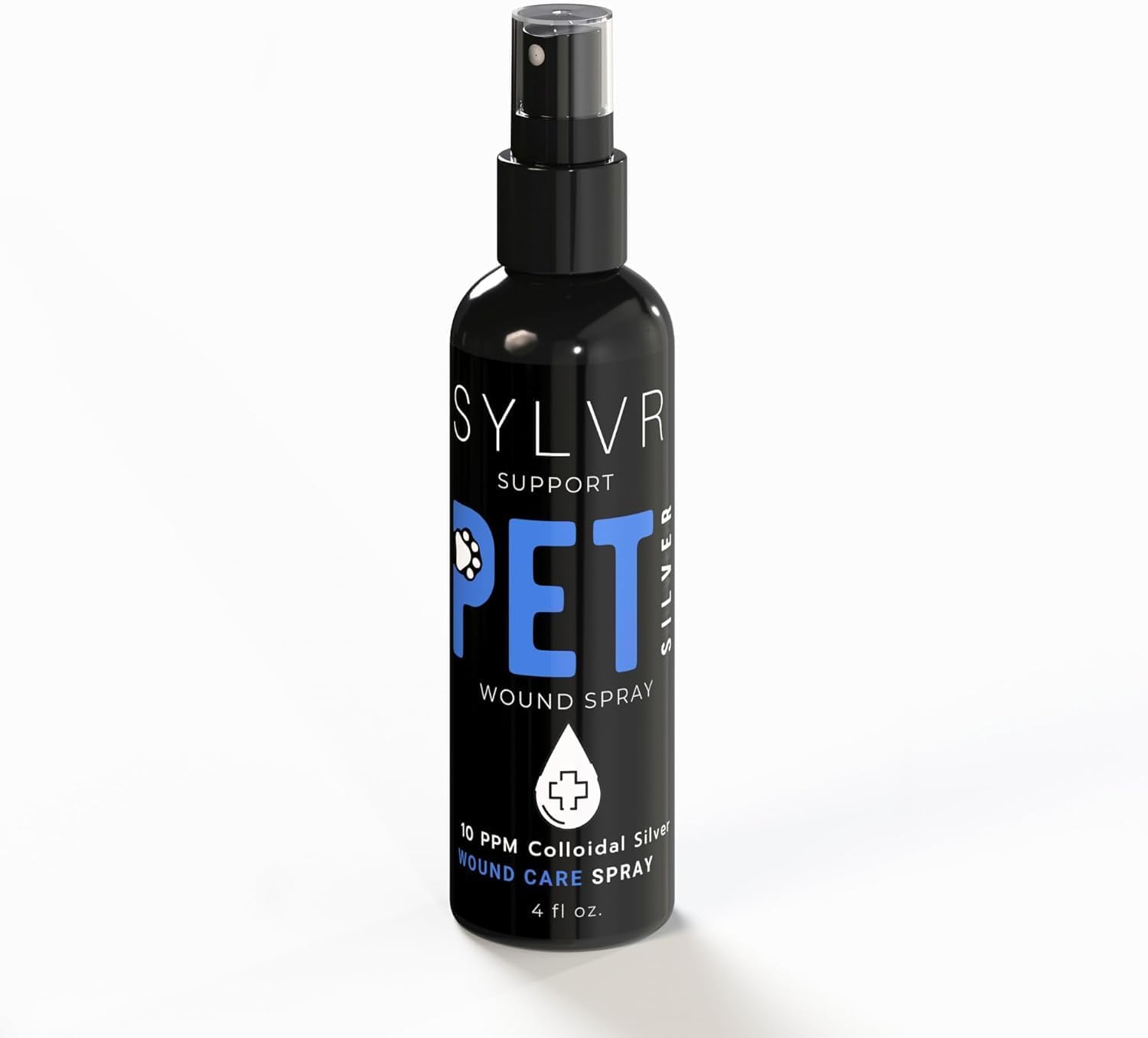 SYLVR WELLNESS Colloidal Silver Pet Spray - SilverSol for Dogs & Cats - Natural Wound & Skin Care - Made in USA - 4 oz.