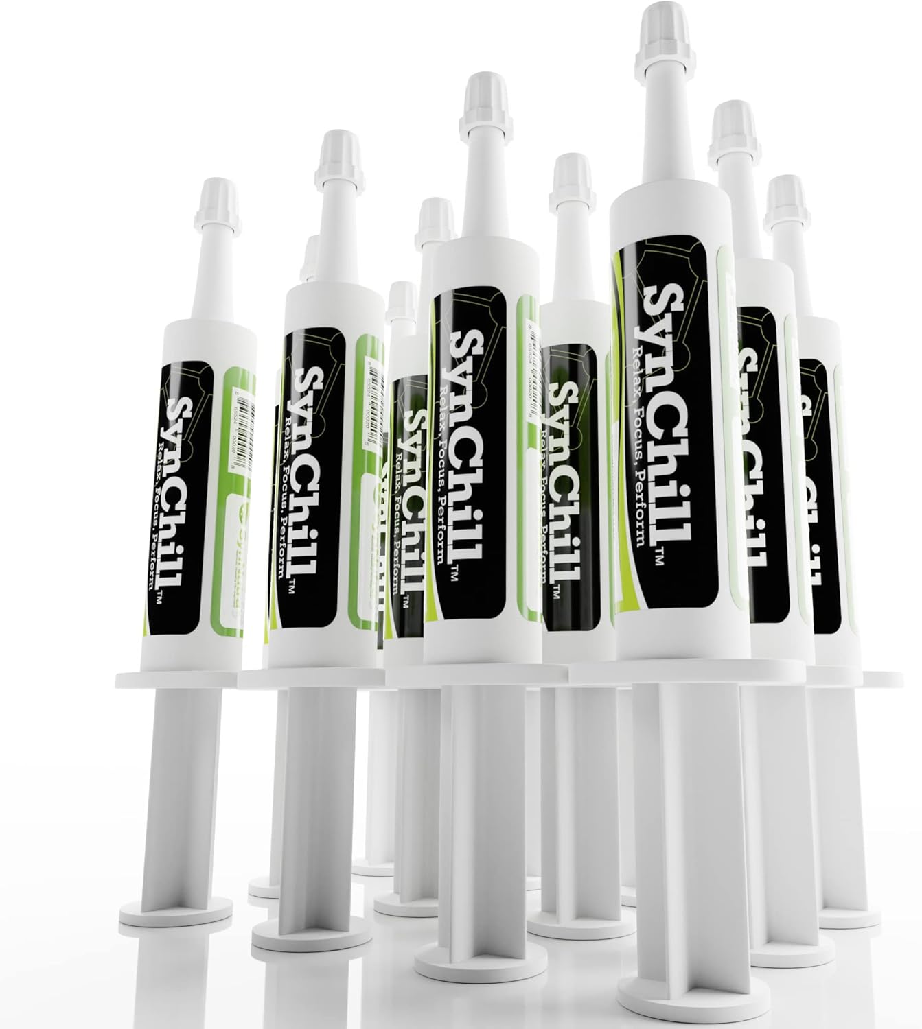 SynNutra Equine SynChill Horse Calming Gel - Natural Supplement for Peak Performance - Veterinarian Approved - 12-Pack