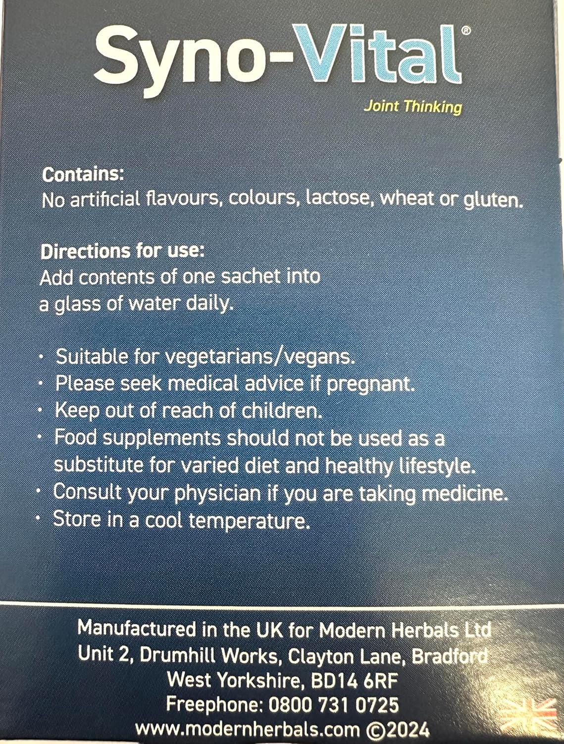 SYNO-VITAL Hyaluronic Acid Sachets 5ml - Pack of 30 - Syno Vital Formula