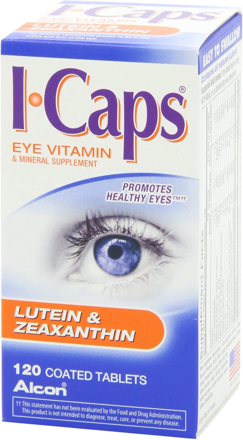 Systane ICaps Lutein & Zeaxanthin Eye Vitamin Supplement, 120 Tablets