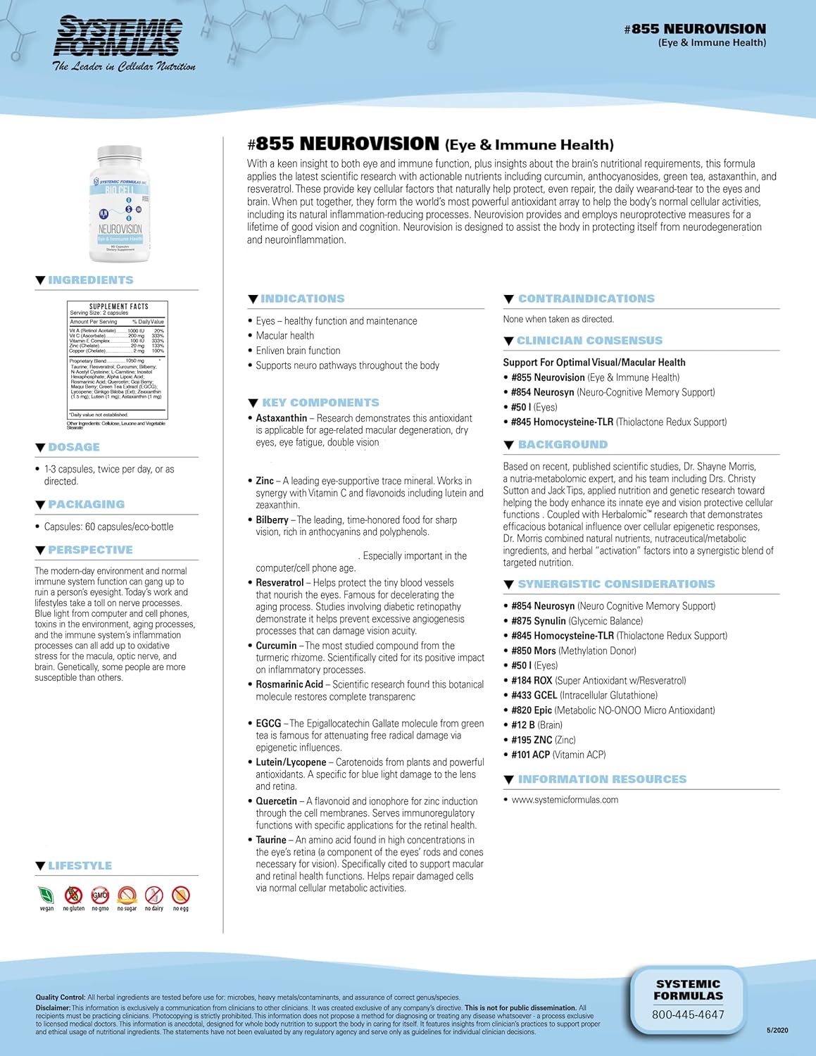 Systemic Formulas PTM Potassium Stabilizer Supplement - 60 Capsules for Balanced Nutrition #155
