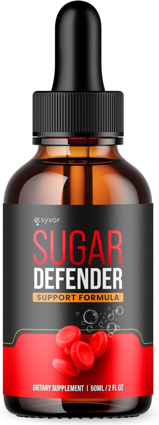 Syvor Sugar Defender Maximum Strength Liquid Drops - Advanced Support Supplement for Health and Wellness (30 Servings)