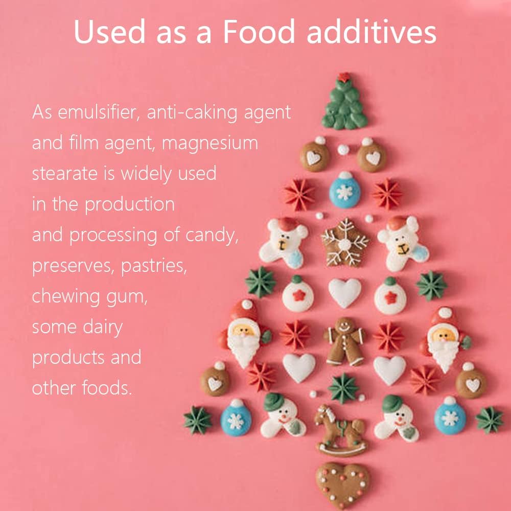 T-MILES 99% Magnesium Stearate 250g/8.8oz - Food Grade, Cosmetic Ingredient CAS 557-04-0