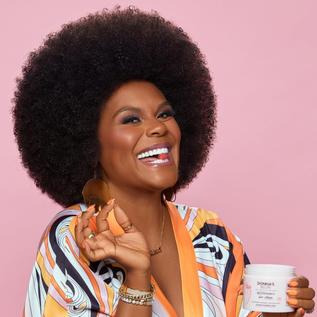 Tabitha Brown Vegan Biotin Hair Vitamin Gummies - Donna's Recipe for Stronger Hair