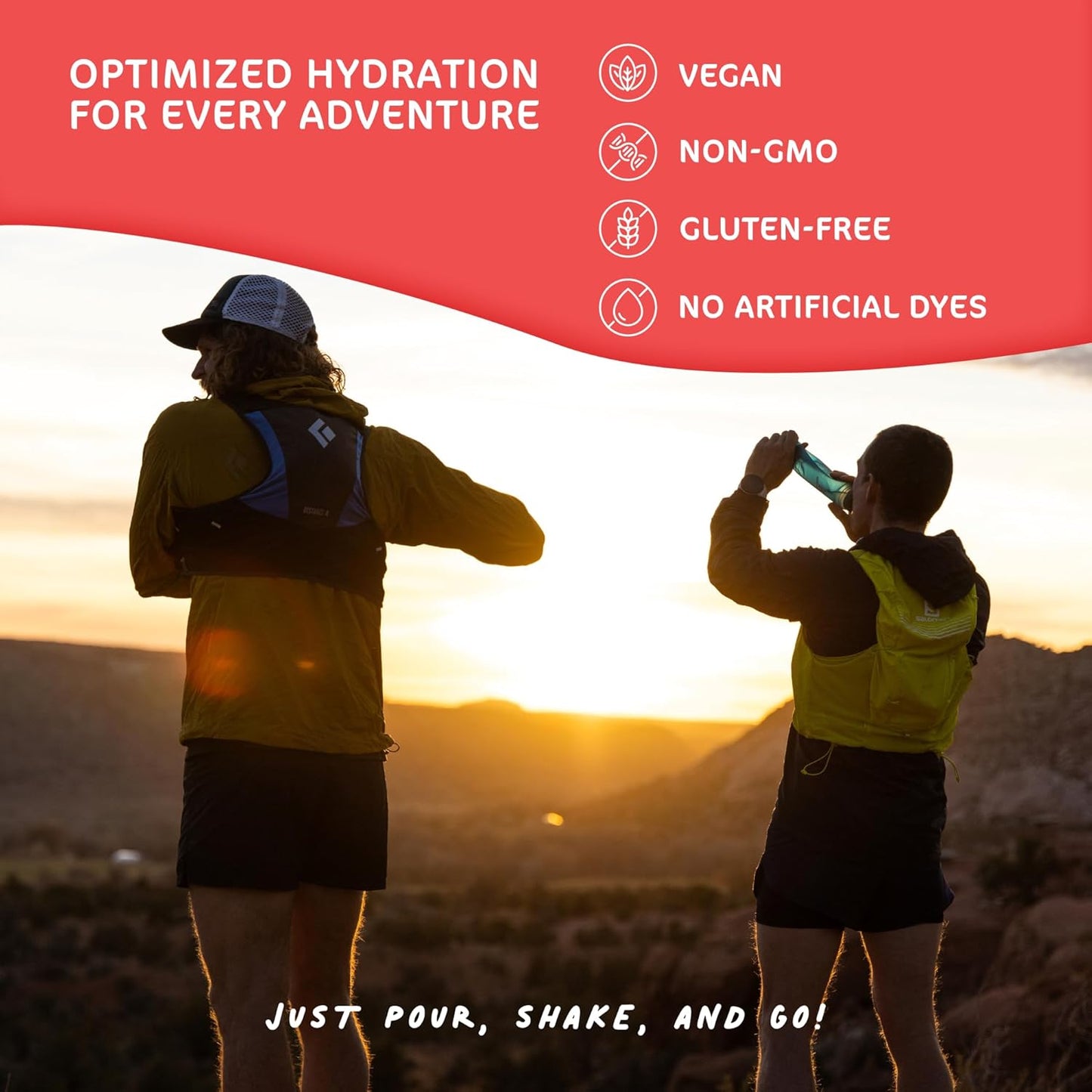 Tailwind Nutrition Electrolyte Drink Mix Packets - 15 Sticks Vegan Hydration Powder, Non-GMO, Vitamin-C, 5 Flavor Variety Pack