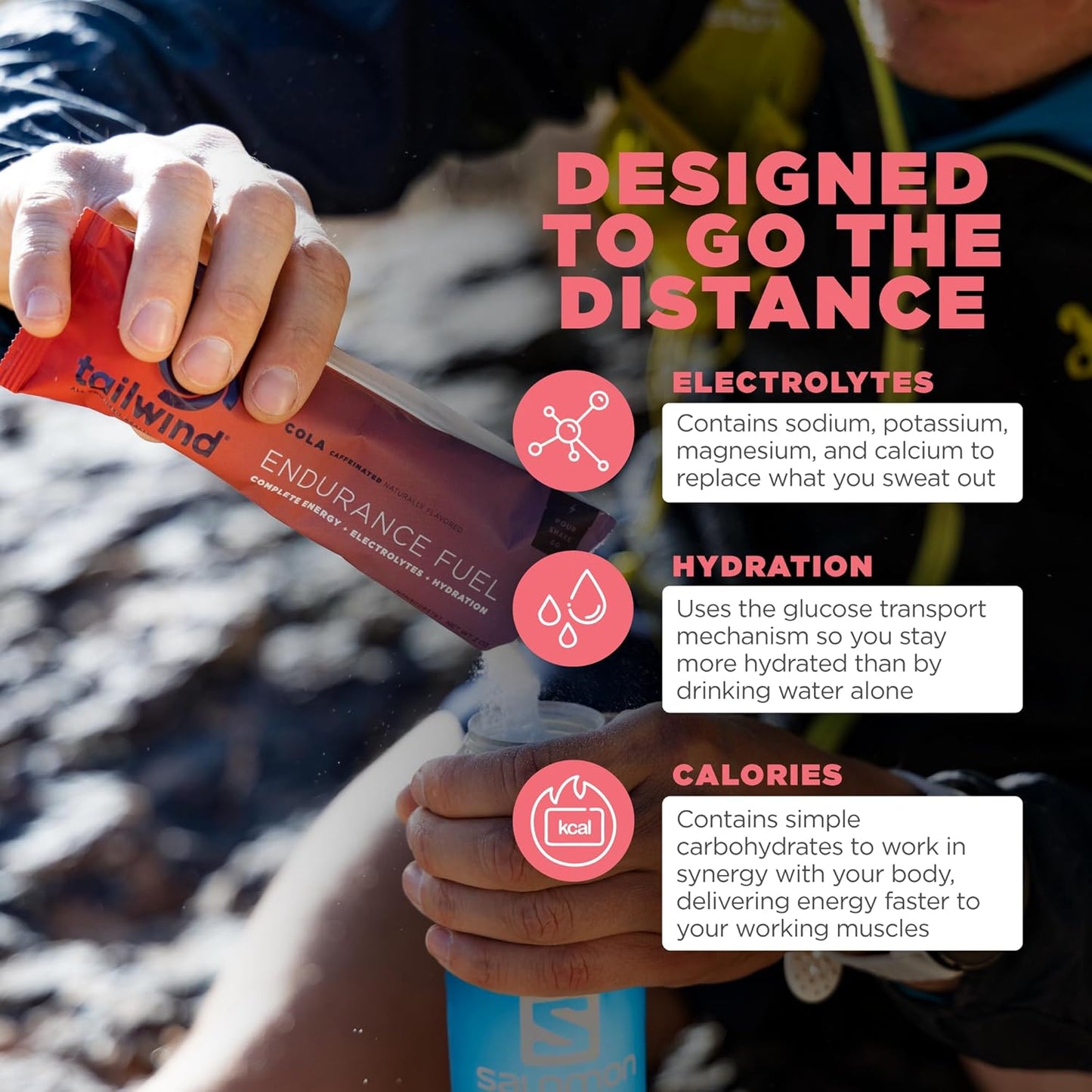 Tailwind Nutrition Endurance Fuel: Colorado Cola Electrolyte Sports Drink Mix Powder - 50 Servings - Gluten-Free & Vegan