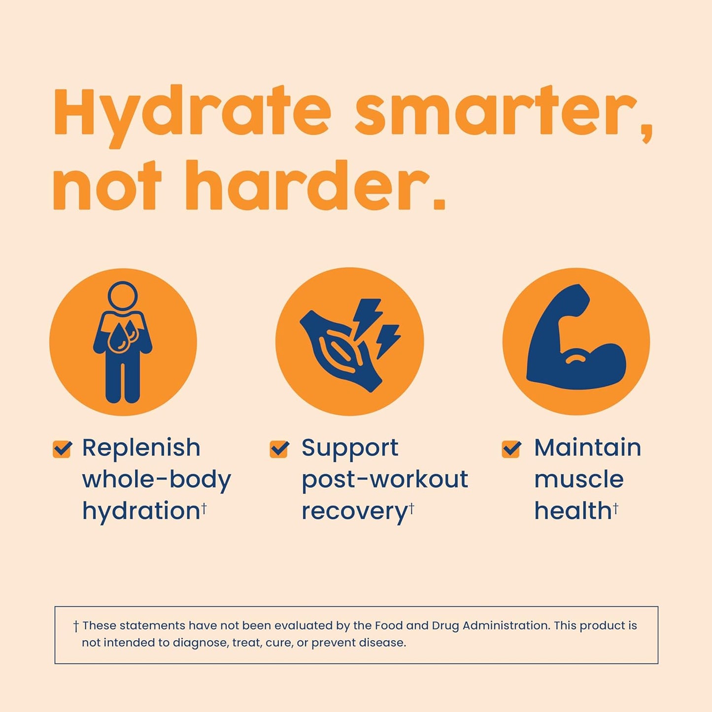 Tangerine Electrolyte Drink Mix with BCAA and Collagen - NativePath Hydrate Duos