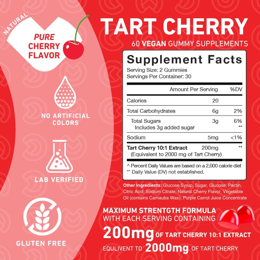Tart Cherry and Super Greens Gummies Bundle for Uric Acid Flush and Daily Greens Cleansing