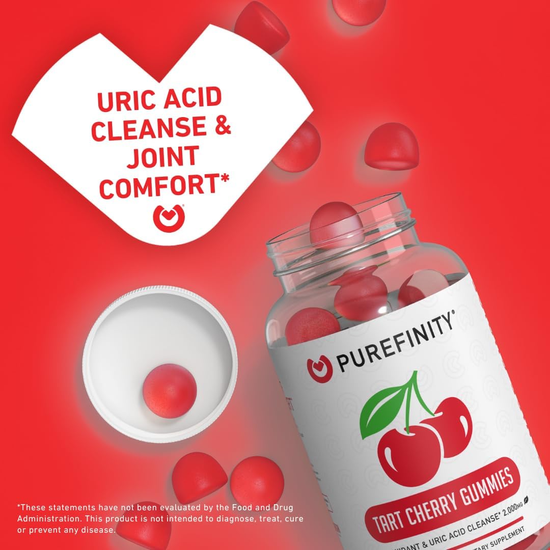Tart Cherry and Super Greens Gummies Bundle for Uric Acid Flush and Daily Greens Cleansing
