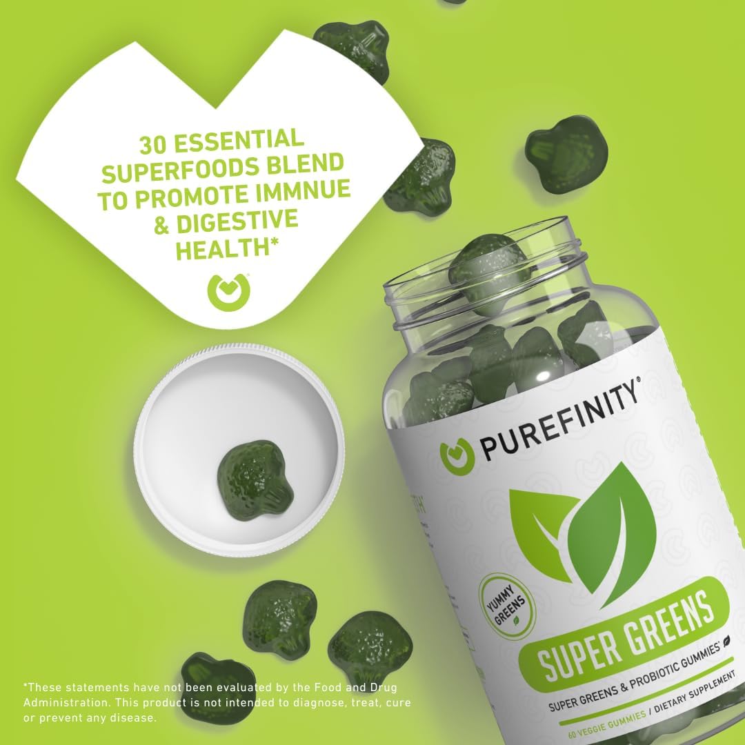 Tart Cherry and Super Greens Gummies Bundle for Uric Acid Flush and Daily Greens Cleansing