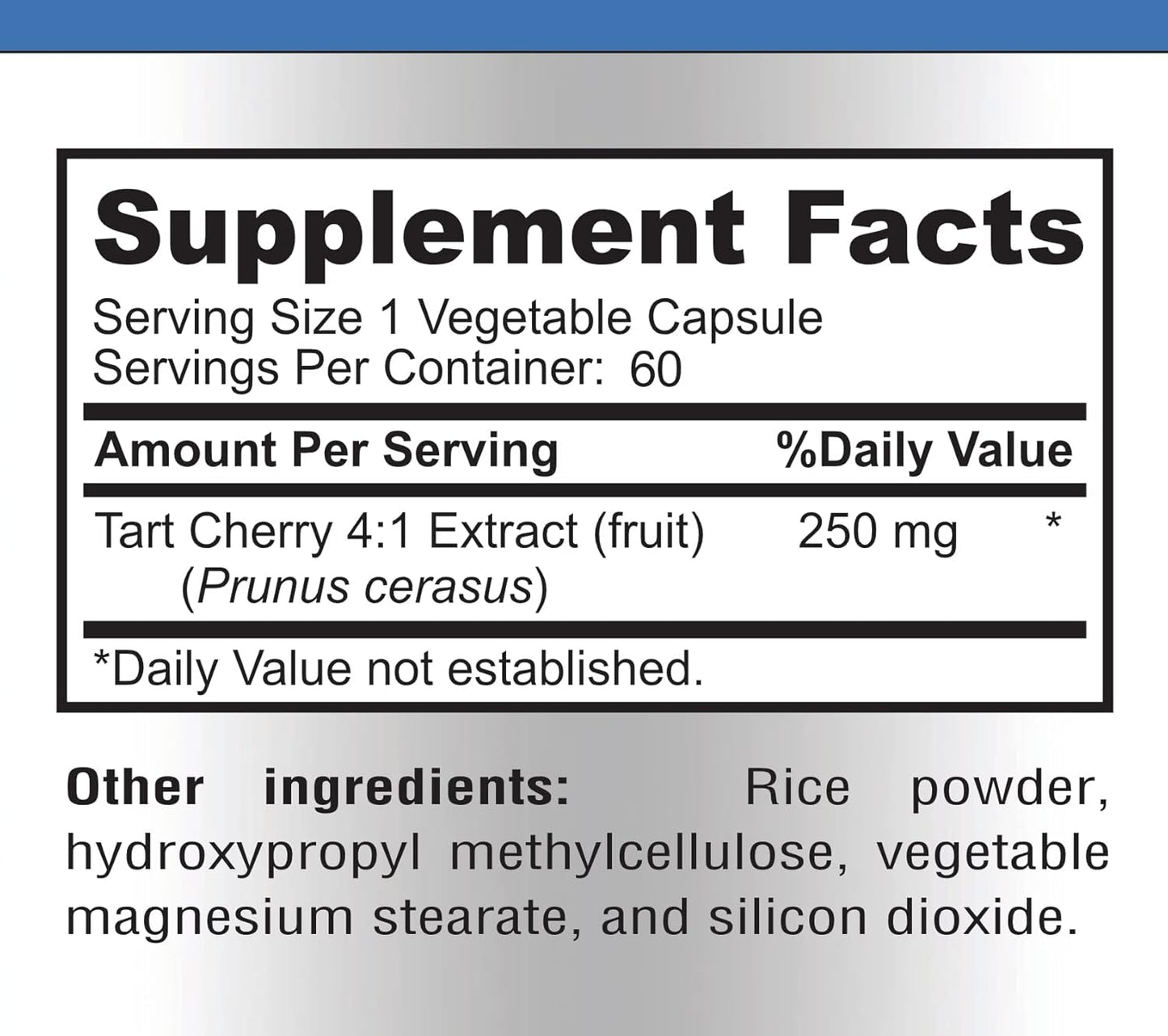 Tart Cherry Extract Capsules - Equivalent to 1000mg Montmorency Cherries - Antioxidant-Rich Uric Acid Support - Non-GMO - 60 Capsules