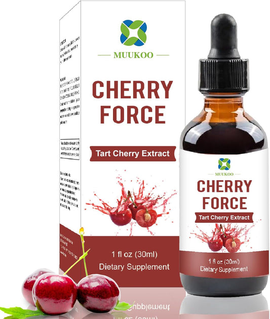 Tart Cherry Extract Supplement - Rich in Phytonutrients, Fully Absorbed Juice Concentrate by MuuKoo
