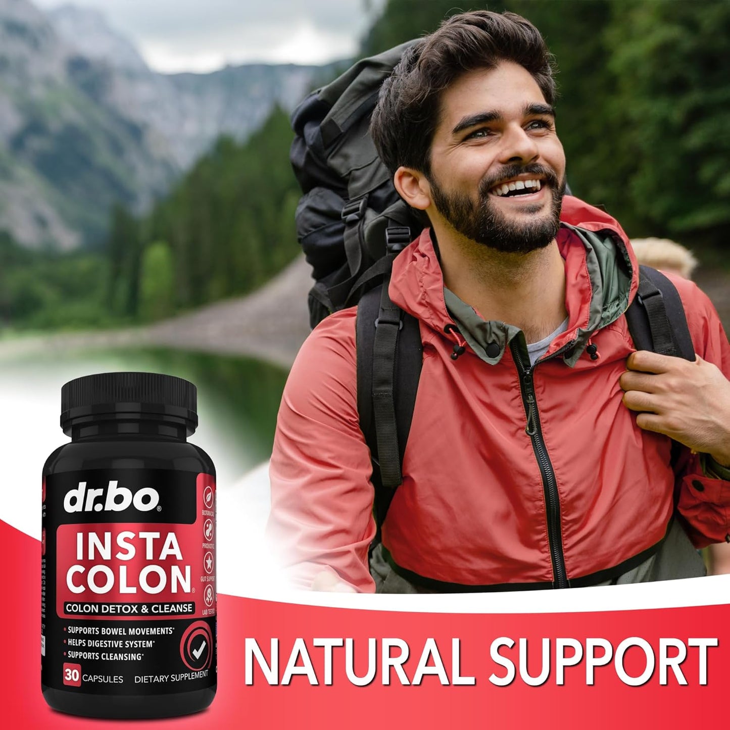 Tasty Prebiotic Fiber Gummies for Colon Cleanse & Gut Health - Dr. BO Fiber Supplement for Digestive Support