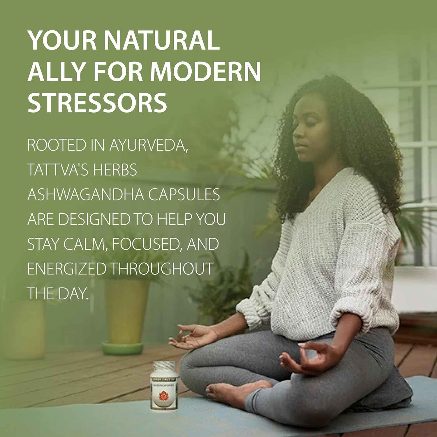 Tattva's Herbs Ashwagandha Supplements for Mood Support, Relaxation - 240 Count x 2 Pack, Herbal Powder Formula, 25 Years of Quality Service - BoostGo Australia