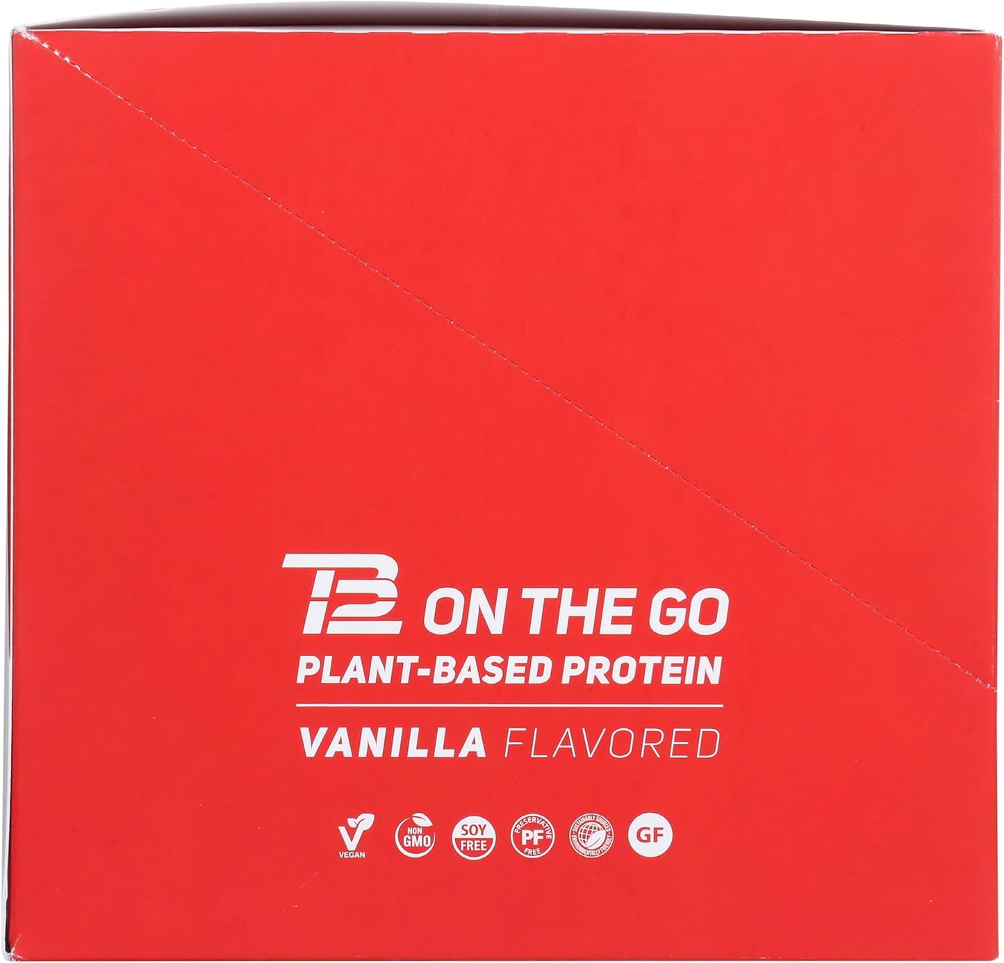 TB12 Vanilla Protein Powder, 1.12 OZ Pack of 12 Individual Servings