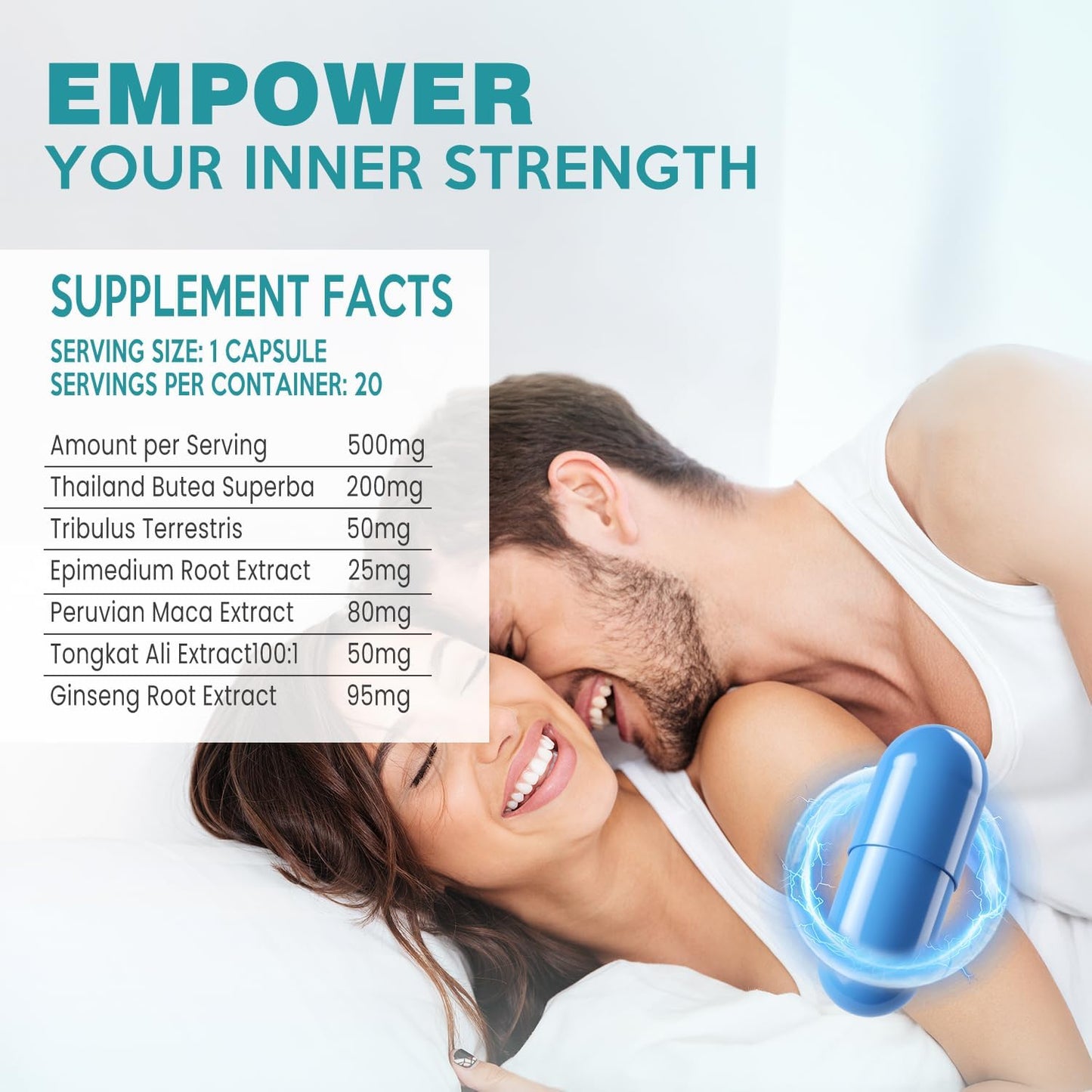 Teoxalqo Premium Nutrition Supplement for Enhanced Performance and Energy - 20 Capsules