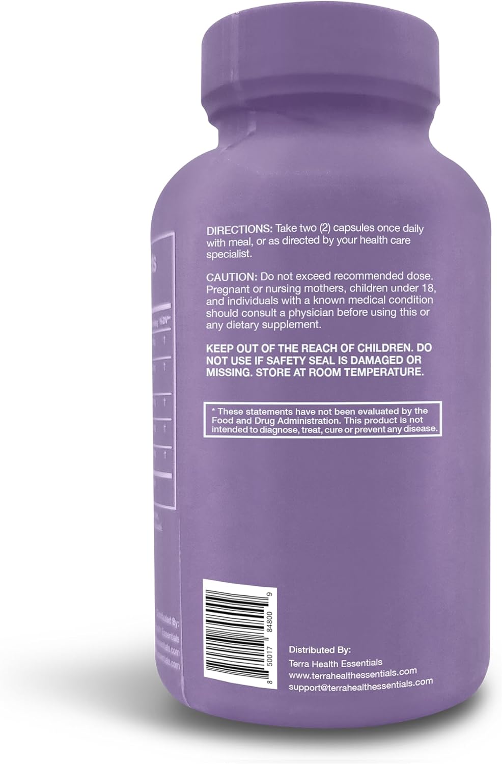 Terra Health Essentials Probiotic Supplement | 50 Billion CFU | Reduce Bloating & Gas, Boost Immunity | 30-Day Supply (60 Capsules)